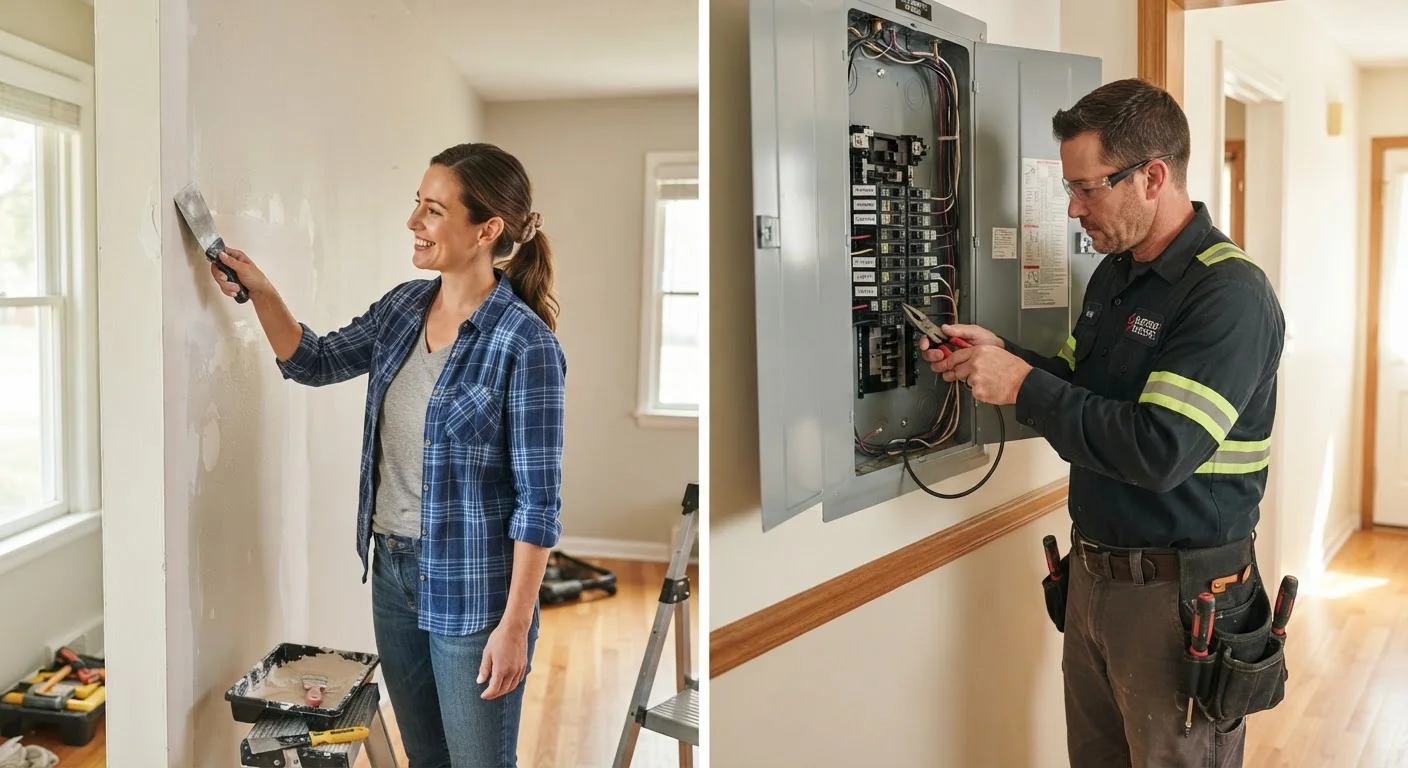 DIY Repairs You Can Safely Tackle vs. Work That Needs a Pro