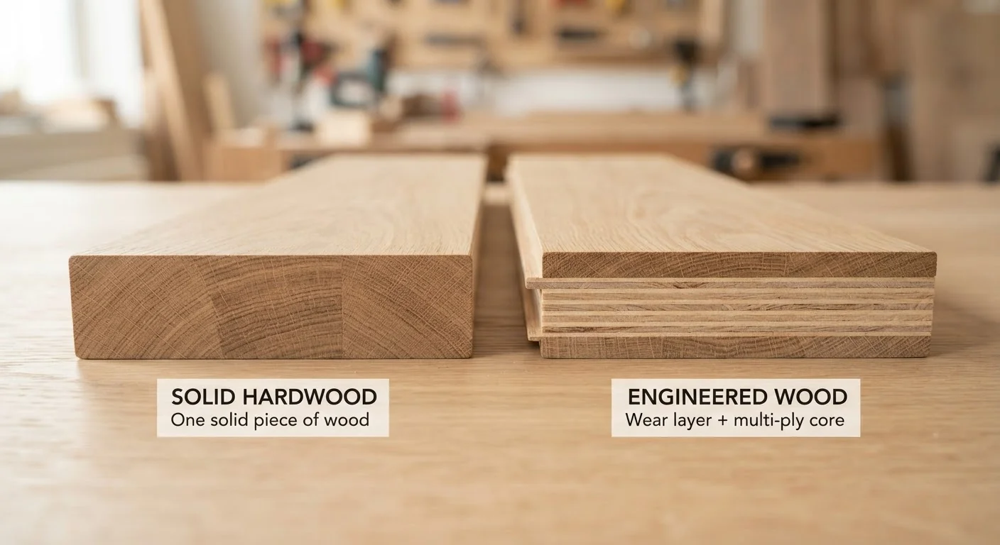 Hardwood vs. Engineered Wood Flooring: What the Difference Means for Your Home