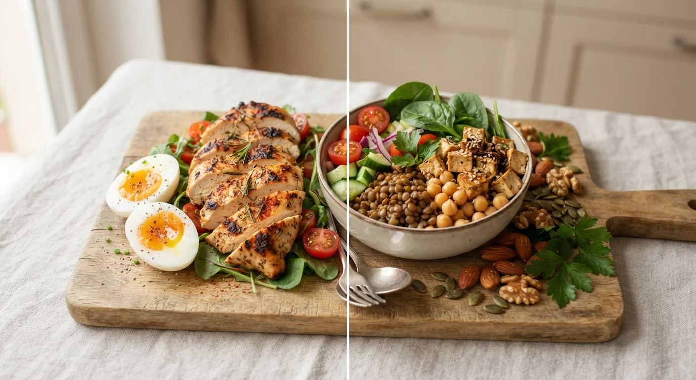 Protein Sources Side by Side: Animal vs. Plant