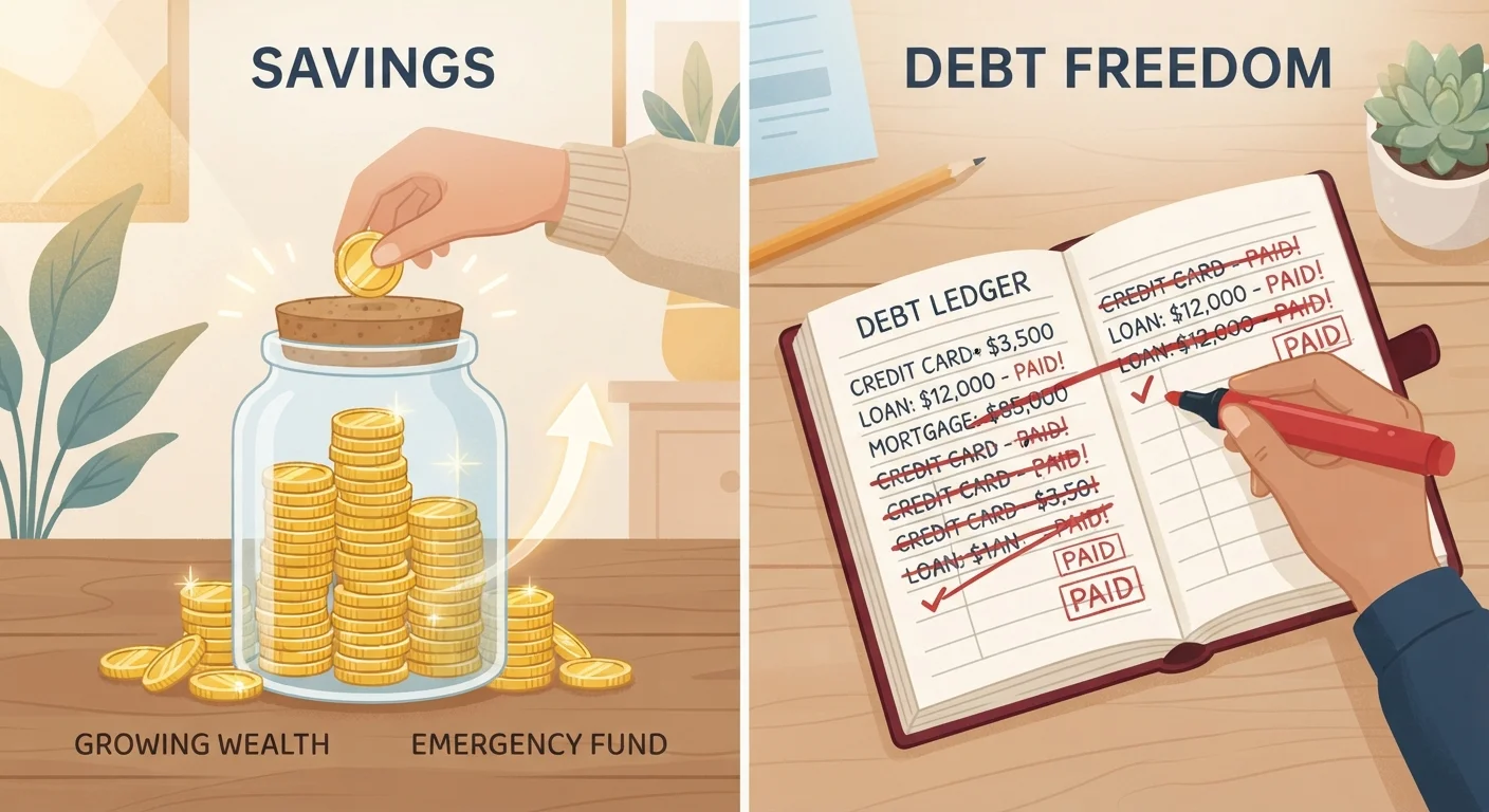 Saving and Debt Repayment at the Same Time: Is It Worth It?