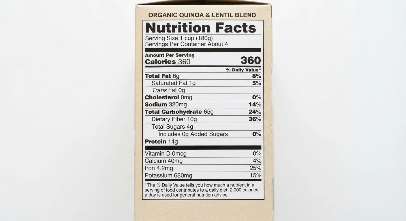 The Nutrition Label Explained, Section by Section